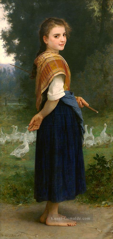 Die Gänsemagd 1891 Realismus William Adolphe Bouguereau Ölgemälde